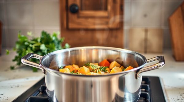 Poêle inox 18/10 : la vôtre pour des recettes savoureuses
